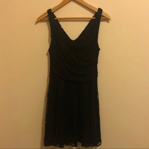 Express Black Lace LBD Sleeveless Dress Sz 10